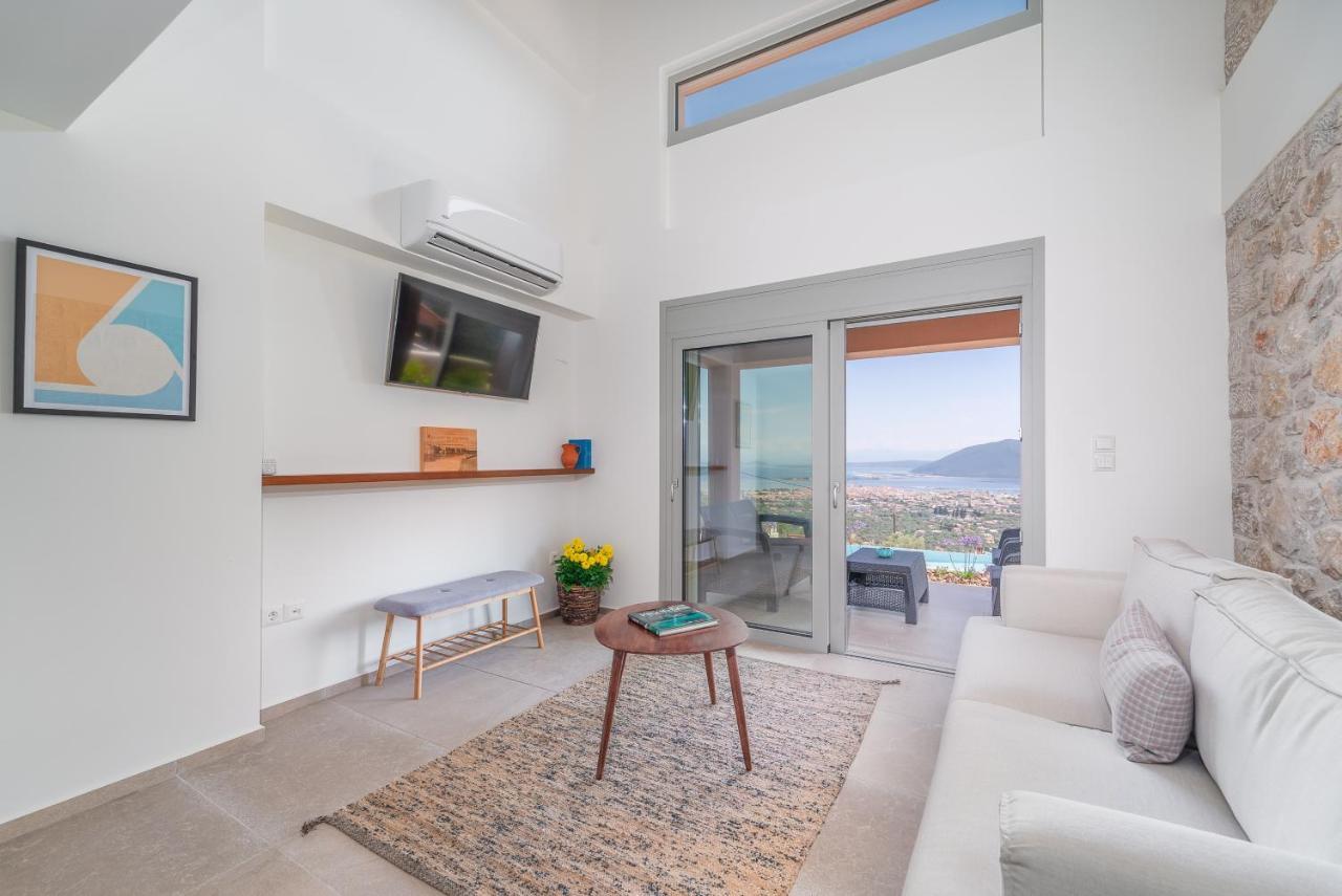 31 Blue Ionian Villas Apolpaina Luaran gambar